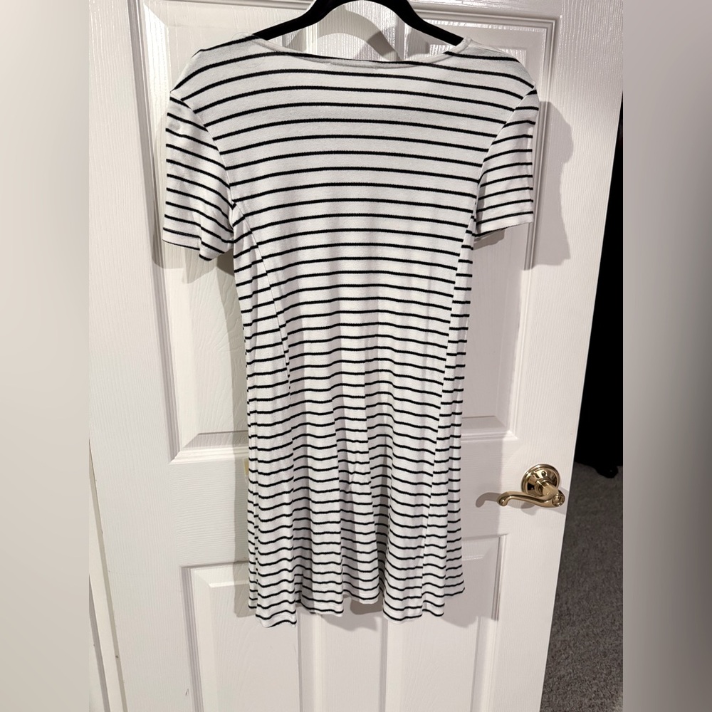 Striped Black and White Dress